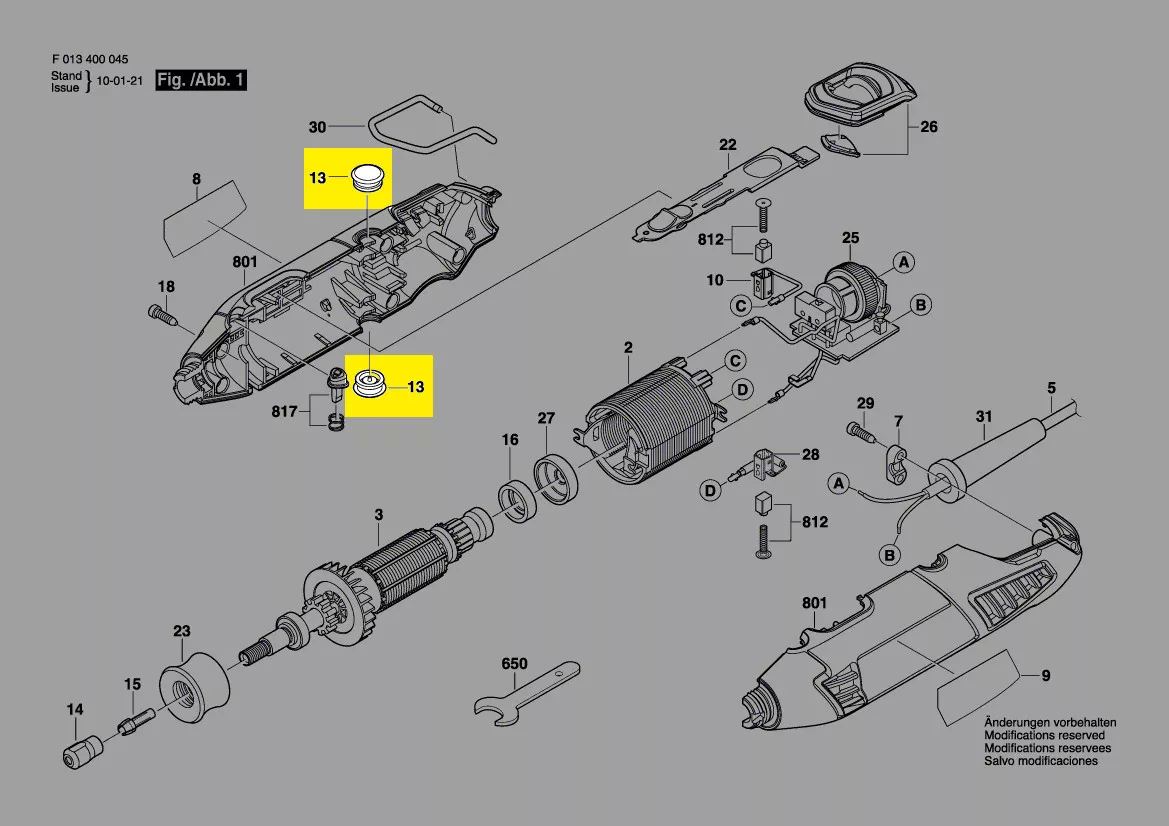 Capuchon réf. 2 610 007 979 pour balais charbon